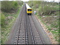 Railway line between Capenhurst and Hooton Stations