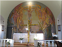 TQ3679 : Holy Trinity, Rotherhithe: mural by Stephen Craven