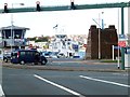 The Torpoint ferry and its control building