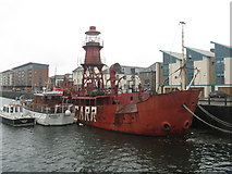 NO4030 : North Carr lightship at Victoria Dock by M J Richardson