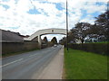 A school footbridge over the B4008, Ebley Road