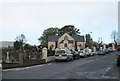 Cars of weekday mass-goers outside St Malachy