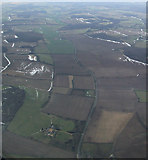 SP9916 : Hall Farm from the air by Thomas Nugent