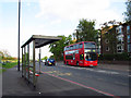 Bus stop at the top of Blackheath Hill