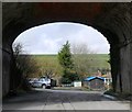 TQ3709 : Under the railway bridge, Newmarket near Lewes by nick macneill