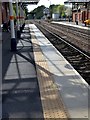 SK7518 : Canopy shadow, platform 2, Melton Mowbray station by Robin Stott