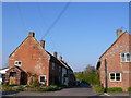 ST4319 : Red Brick Cottages by Nigel Mykura