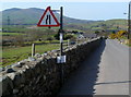 Road narrows ahead between Nebo and Nasareth