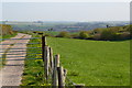 Gate and track on Fordington Down