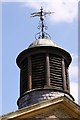 The bell tower of St John the Baptist church