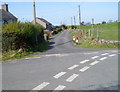 Lane to the A487 south of Llanllyfni