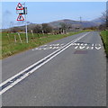 Slow - bends ahead for ? mile south of Llanllyfni