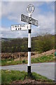 Traditional road sign, Brecon County