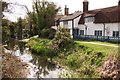 The Wendover Arm Canal passes cottages in Halton