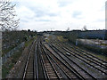 Totton Goods Yard viewed from Brokenford Bridge