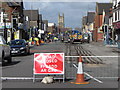 Re-surfacing work on Albany Road