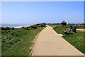 Clifftop footpath above Hordle Cliff