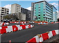 Roadworks at a Slough crossroads