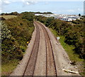 Railway passes Porthkerry Caravan Park