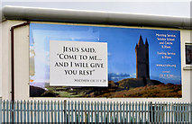 J4874 : Biblical message, Newtownards by Albert Bridge