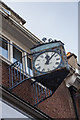 Clock in Green Lanes, Palmers Green, London N13