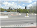 The junction of Gasworks Lane with Leacon Road