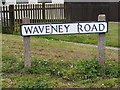 Waveney Road sign