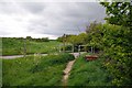 TQ9388 : Footpath & Farm Track by Glyn Baker