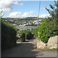 Looking down Salty Lane, Ringmore