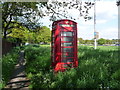 West Moors: phone box on the A31