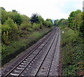 Welsh Marches railway south of the B4233, Abergavenny