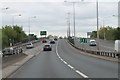 A52 eastbound, sliproad from A6005 joins