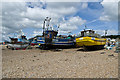 TQ8209 : Fishing boats on the beach by Ian Capper