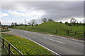 A167 and embankment of disused railway