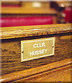 J3374 : Councillor's seat, Belfast City Hall by Rossographer