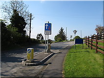 J0115 : Traffic calming measure at the southern end of the village by Eric Jones