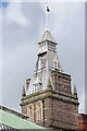 ST3188 : Tower on Newport Market Hall by Philip Halling