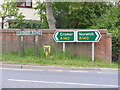 Roadsigns on the A140 Cromer Road