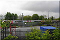 A train leaving Durham Station