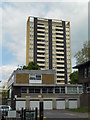 Tower block just to the north of Brondesbury Road