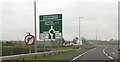 Crossroads roundabout on A76