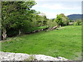 The Forkhill River between the two bridges at Forkhill