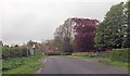 Bus stop and entrance to Priory