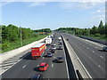 TQ5395 : M25 Motorway at Navestock Common, Essex by Malc McDonald