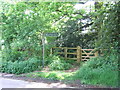 Public footpath near Bentley, Essex