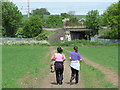 On the track between Mardley Heath Nature Reserve and Woolmer Green