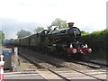 Excursion train at Morris Hill level crossing