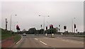 A5117 traffic lights at Elton Green