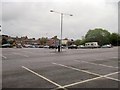 Berriew Street car park looking towards the entrance