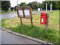 Tattingstone Village Notice Board & Wheatsheaf Church Road Postbox